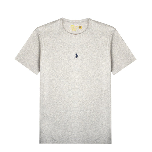 Polo Ralph Lauren Custom Slim Fit Centre Logo T-Shirt Grey Heather