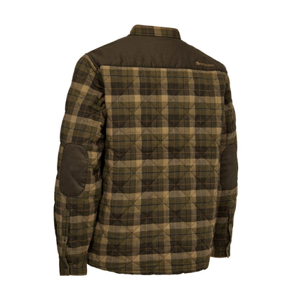 Deerhunter Elbert Padded Shirt Jacket Brown Check