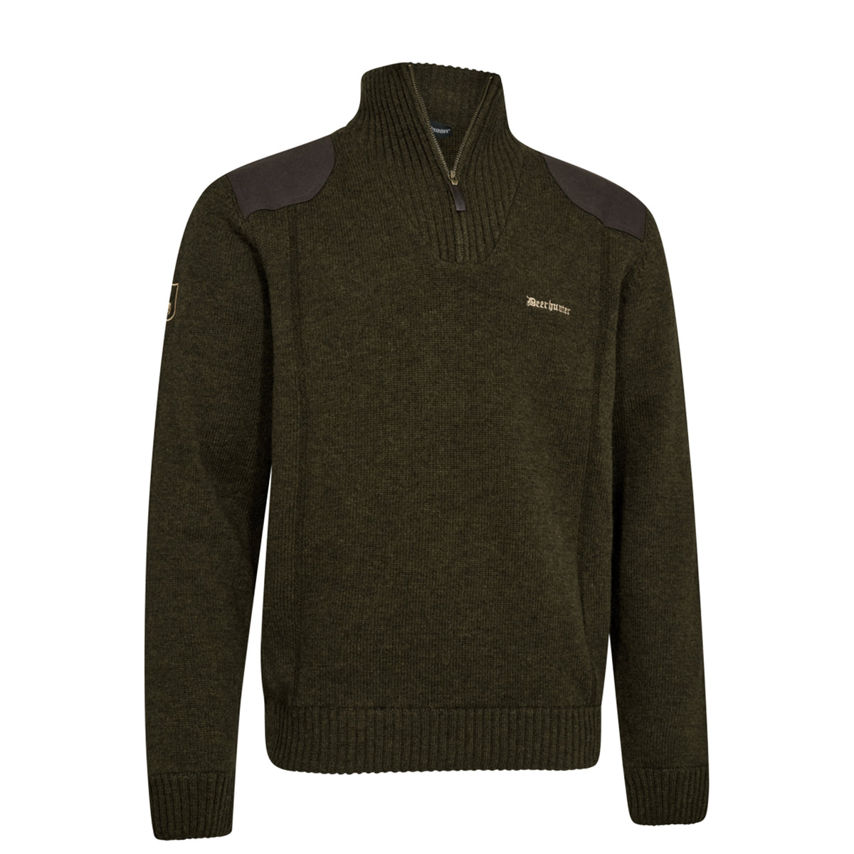 Deerhunter Finley 1/2 Zip Knit Woodland Melange
