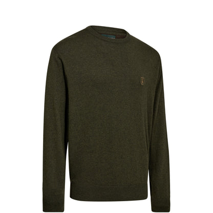 Deerhunter Harrington O-Neck Knit Forest Ember Melange