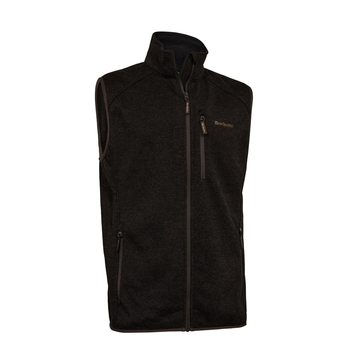 Deerhunter Moor Knitted Waistcoat Brown Leaf