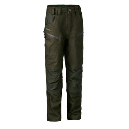 Deerhunter Youth Chasse Trousers Olive Night Melange - The Sporting Lodge