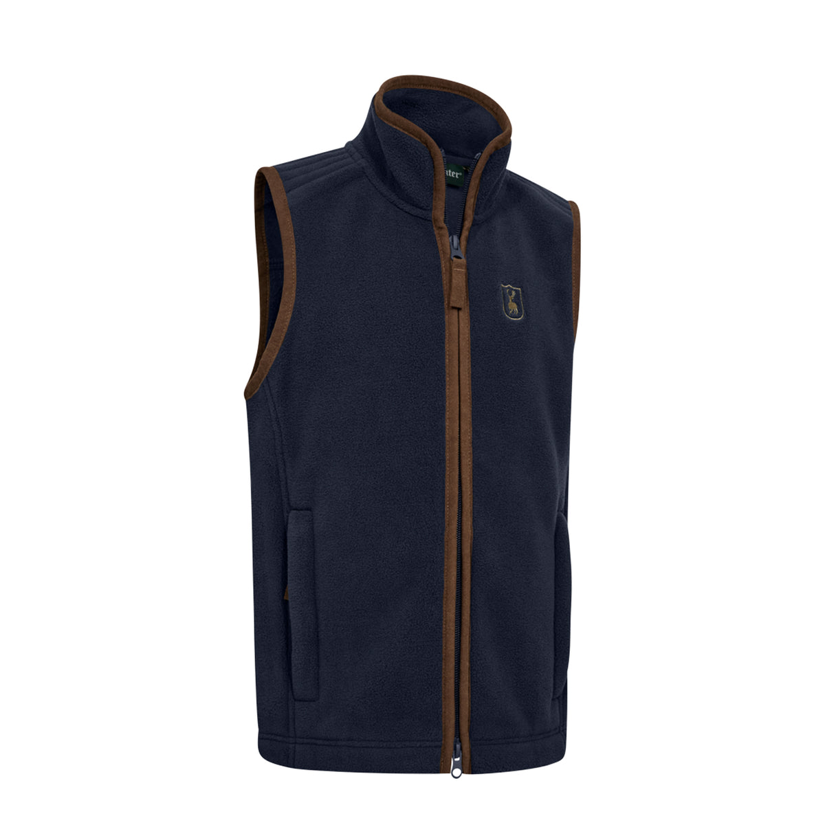 Deerhunter Youth Cumbria Fleece Waistcoat Dark Blue
