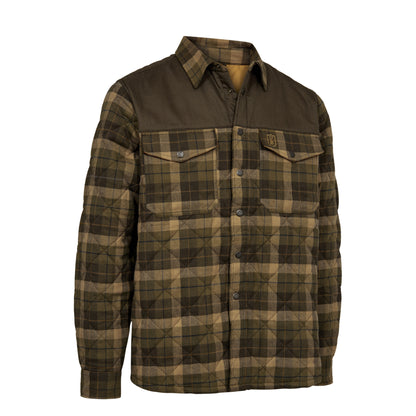 Deerhunter Youth Elbert Padded Shirt Jacket Brown Check