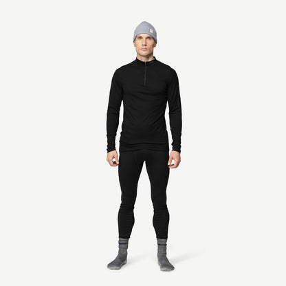 Devold Breeze Merino 150 Zip Neck Man Black