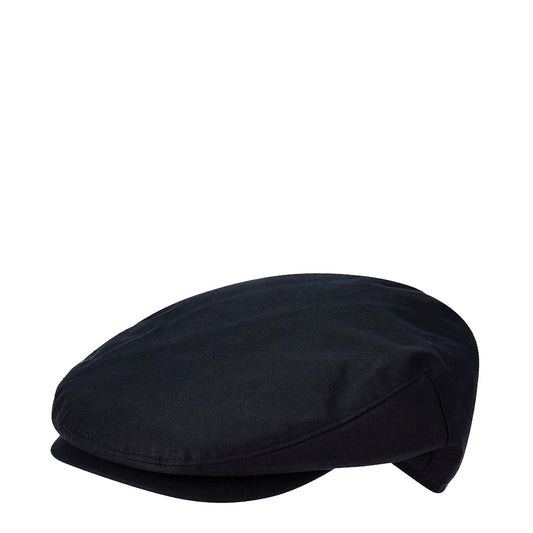 Dubarry Coolbawn Wax Cotton Flat Cap Navy