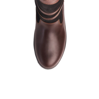 Dubarry Womens Galway Gortex Leather Boot Black Brown - The Sporting Lodge