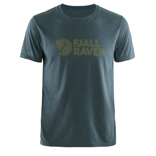 Fjallraven Logo T-Shirt Navy - The Sporting Lodge