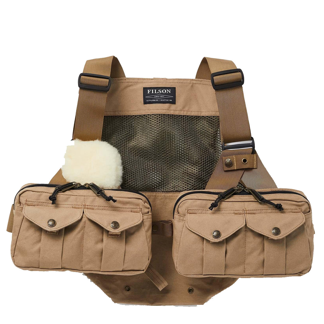 Leather fishing vest store