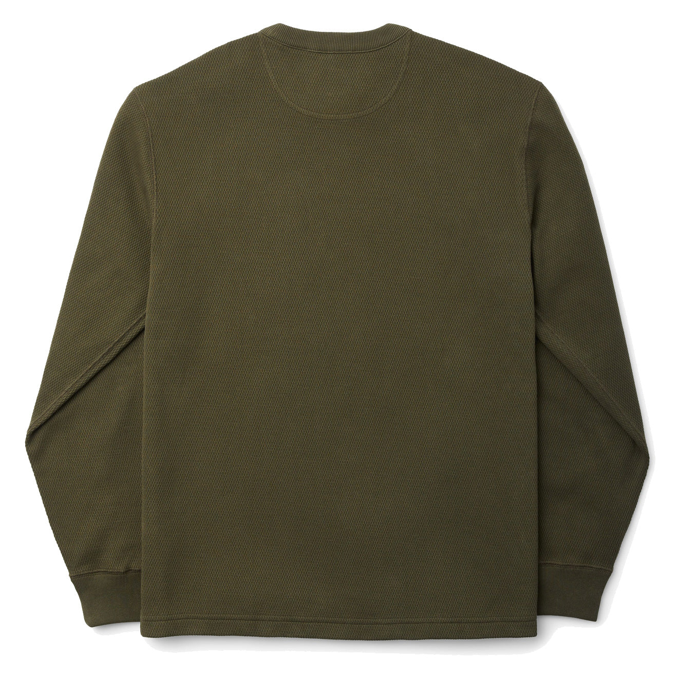 Filson Waffle Knit Thermal Crew Neck L/S Top Mossy Rock - The Sporting Lodge