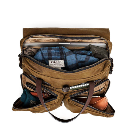 Filson 24 Hour Tin Briefcase Dark Tan