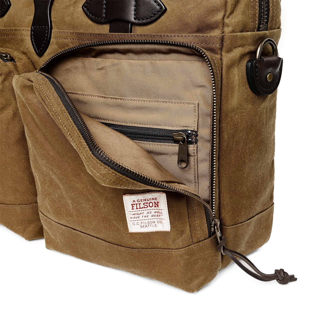 Filson 24 Hour Tin Briefcase Dark Tan