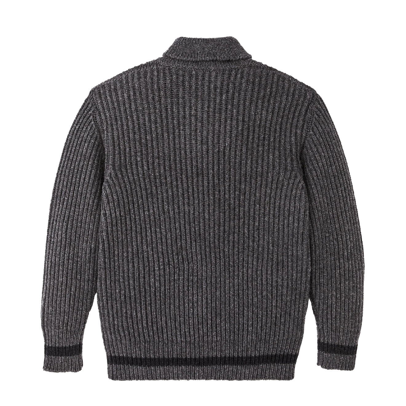 Filson Bristol Shawl Neck Sweater Gray Heather / Dark Charcoal