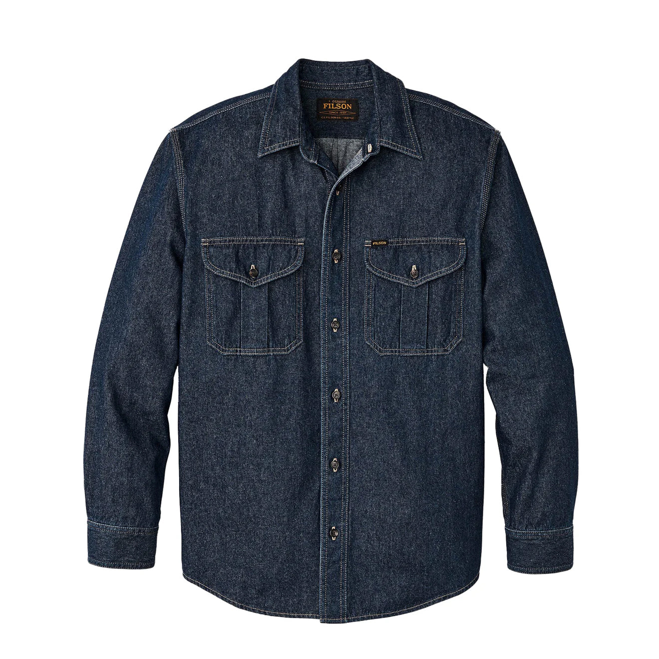 Filson Denim Guide Shirt Rinse Indigo - The Sporting Lodge