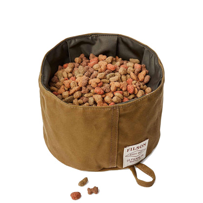 Filson Dog Bowl Dark Tan
