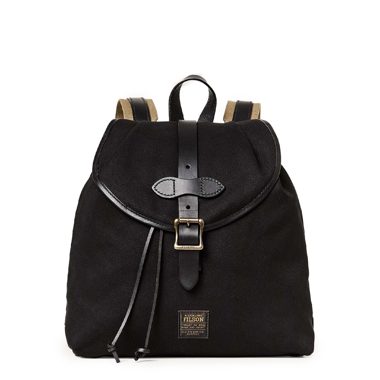 Filson Drawstring Backpack Black - The Sporting Lodge