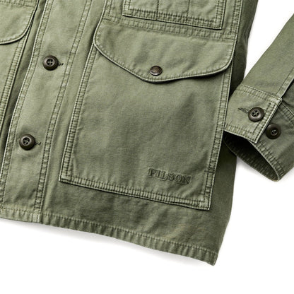 Filson Field Cruiser Jacket Reverse Sateen Washed Fatigue Green