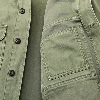 Filson Field Cruiser Jacket Reverse Sateen Washed Fatigue Green