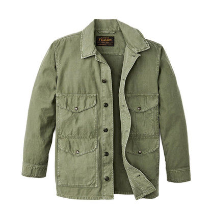 Filson Field Cruiser Jacket Reverse Sateen Washed Fatigue Green