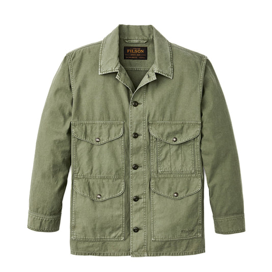Filson Field Cruiser Jacket Reverse Sateen Washed Fatigue Green
