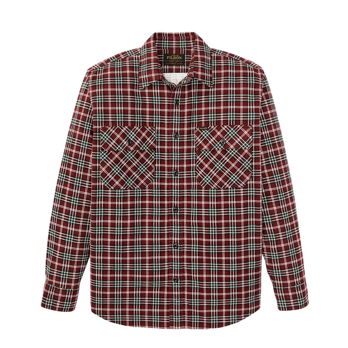 Filson Field Flannel Shirt Russet Red Plaid
