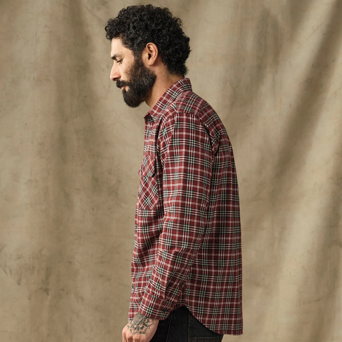 Filson Field Flannel Shirt Russet Red Plaid