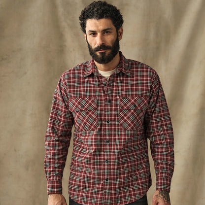 Filson Field Flannel Shirt Russet Red Plaid