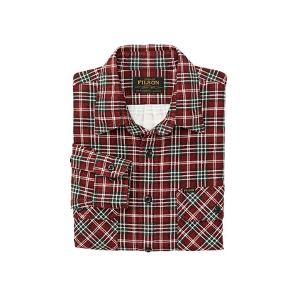 Filson Field Flannel Shirt Russet Red Plaid