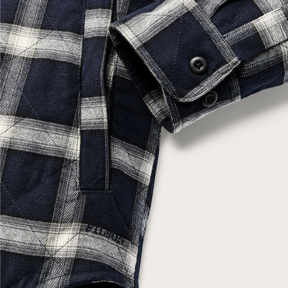 Filson Insulated Flannel Jac-Shirt Navy / Cream Plaid