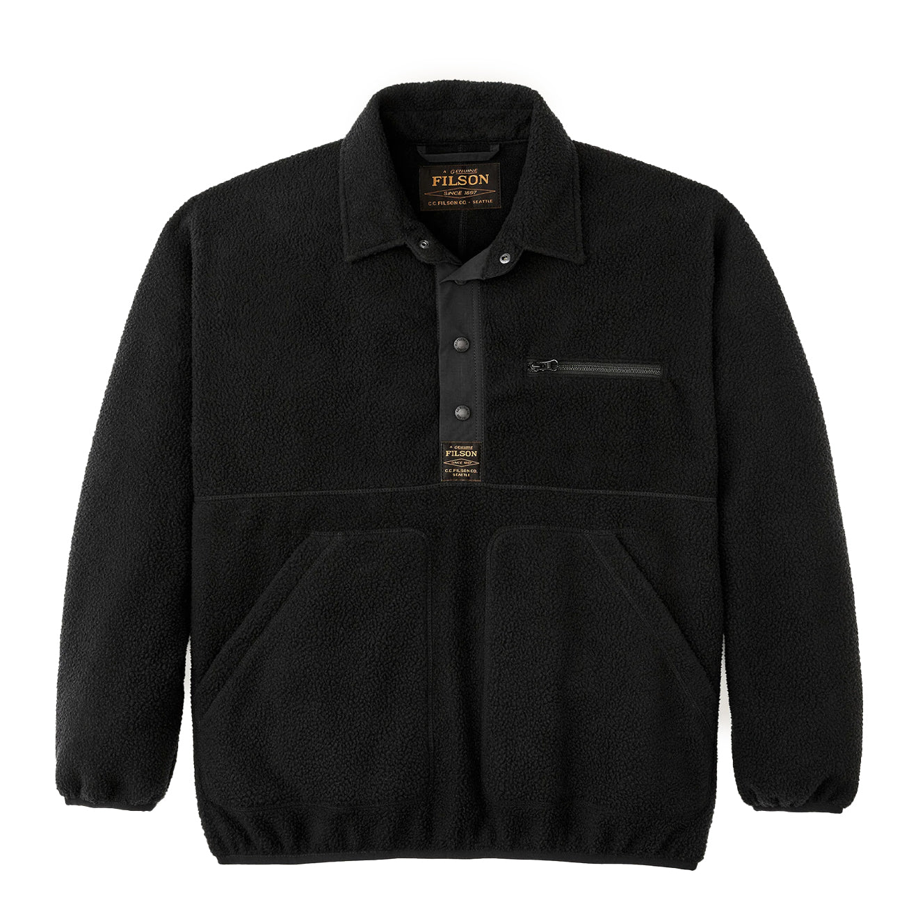 Filson Pile Fleece Pullover Black