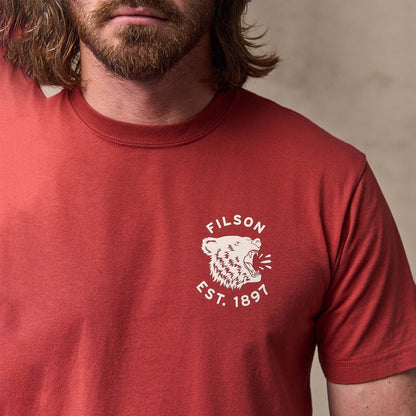 Filson S/S Bear Graphic T-Shirt Chili Oil
