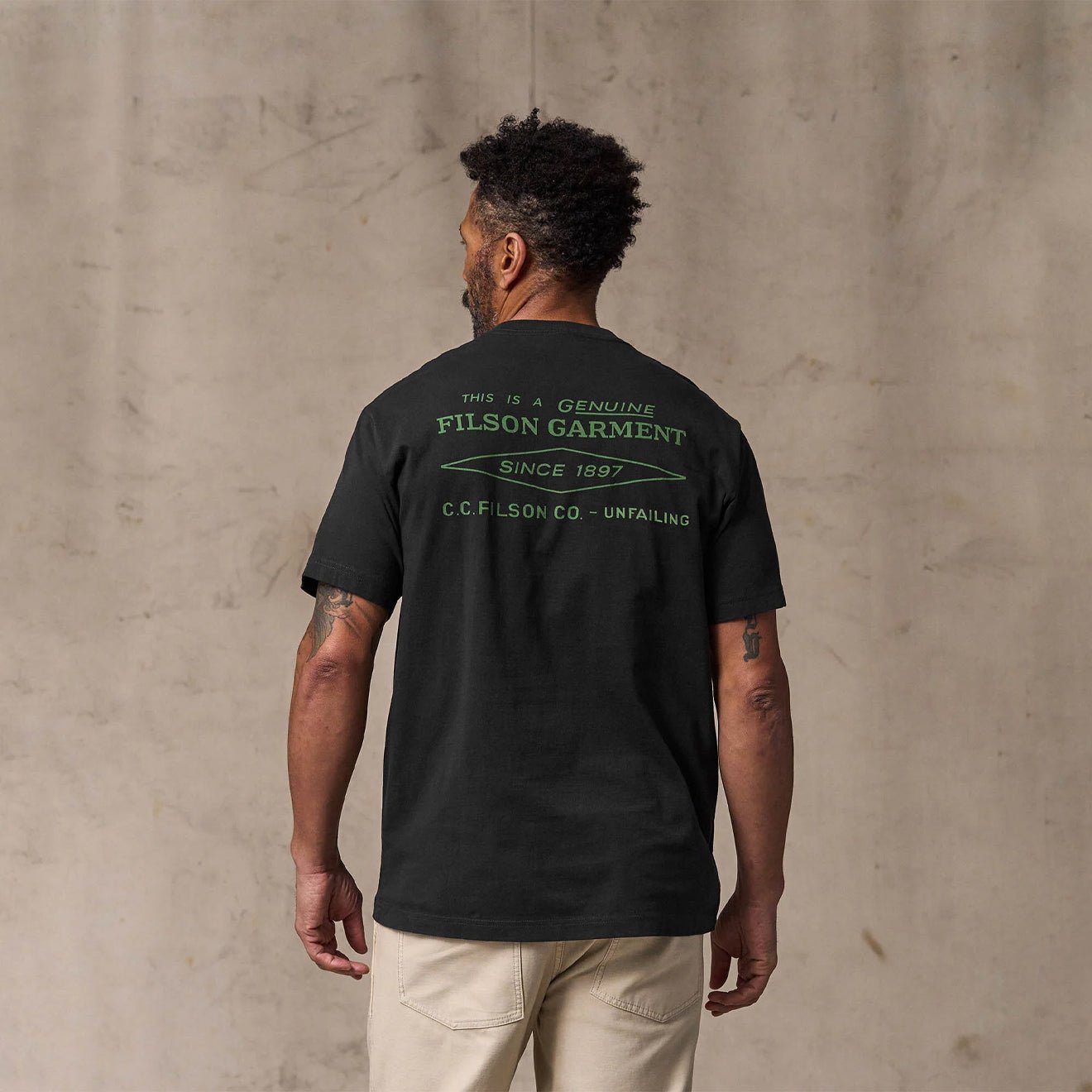 Filson S/S Diamond Graphic T-Shirt Black