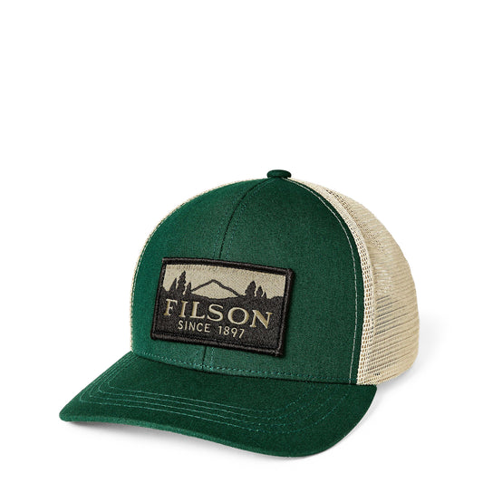 Filson Scenic Logger Mesh Cap Pine / Brown