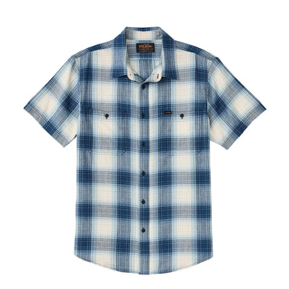 Filson Short Sleeve Chambray Shirt Indigo Plaid