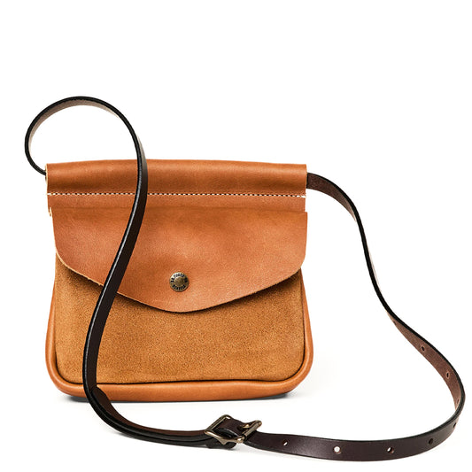 Filson Suede Convertible Field Bag Saddle Brown