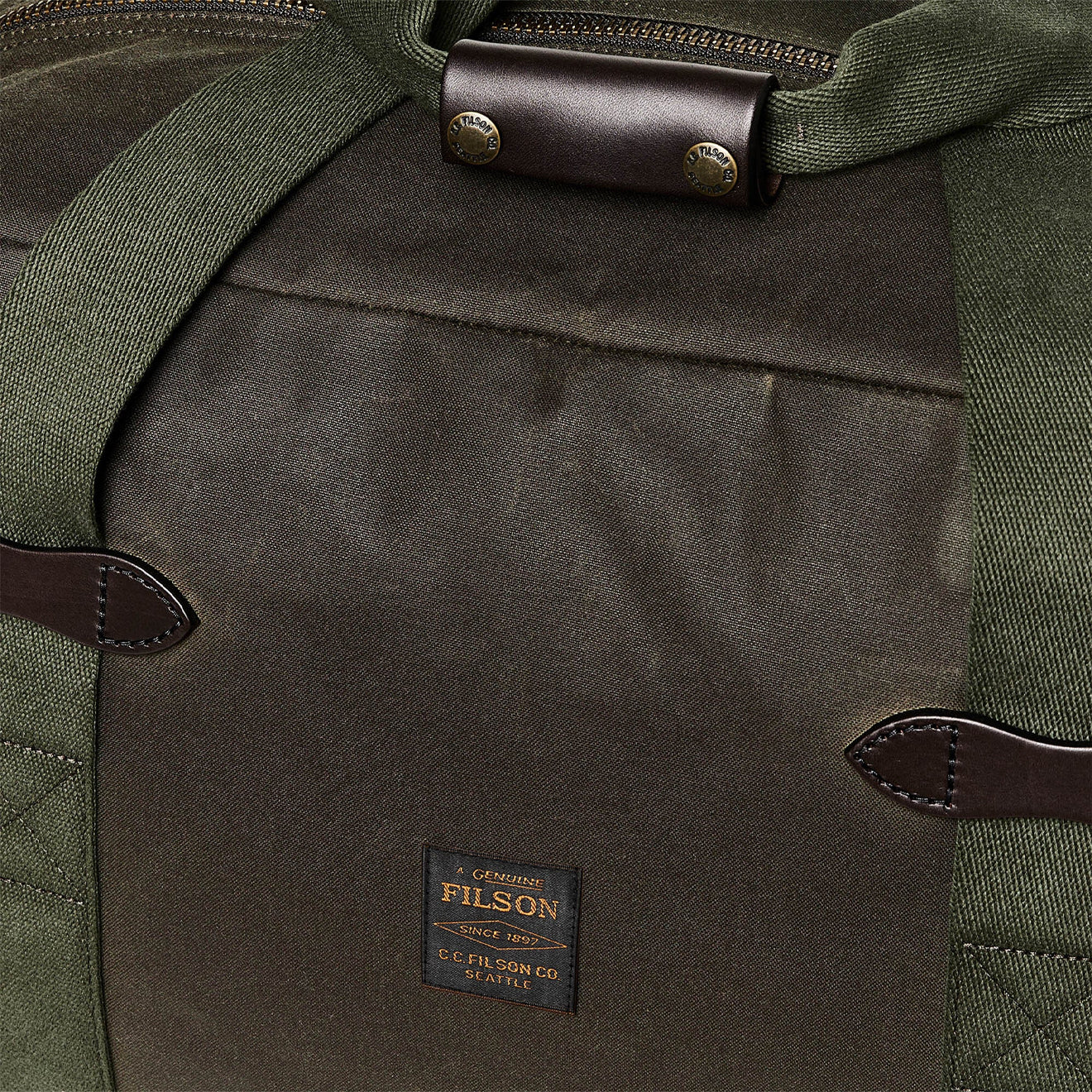 Filson Tin Cloth Medium Duffle Bag Otter Green - The Sporting Lodge