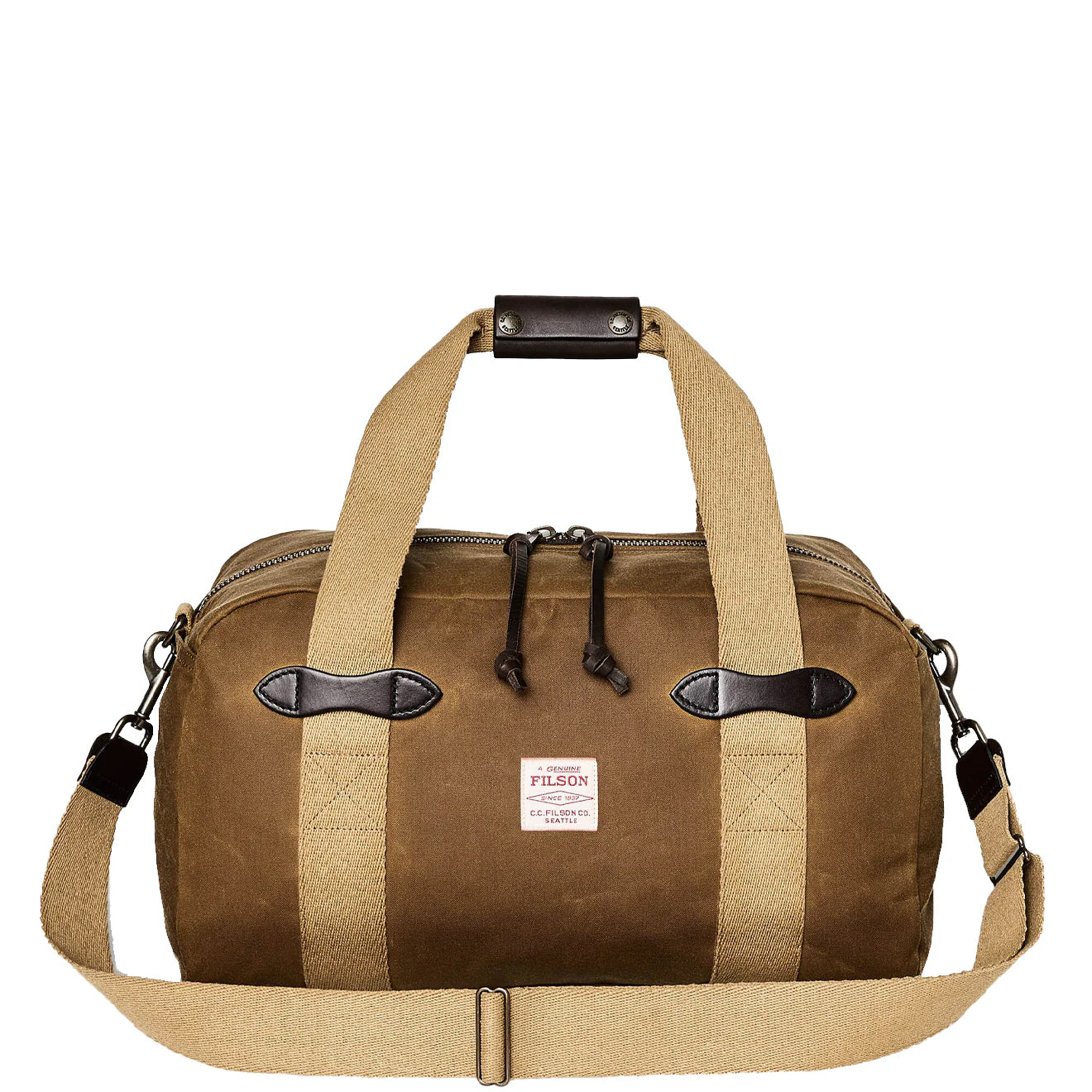Filson Tin Cloth Small Duffle Bag Dark Tan - The Sporting Lodge