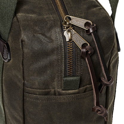 Filson Tin Cloth Tote Bag With Zipper Otter Green - The Sporting Lodge