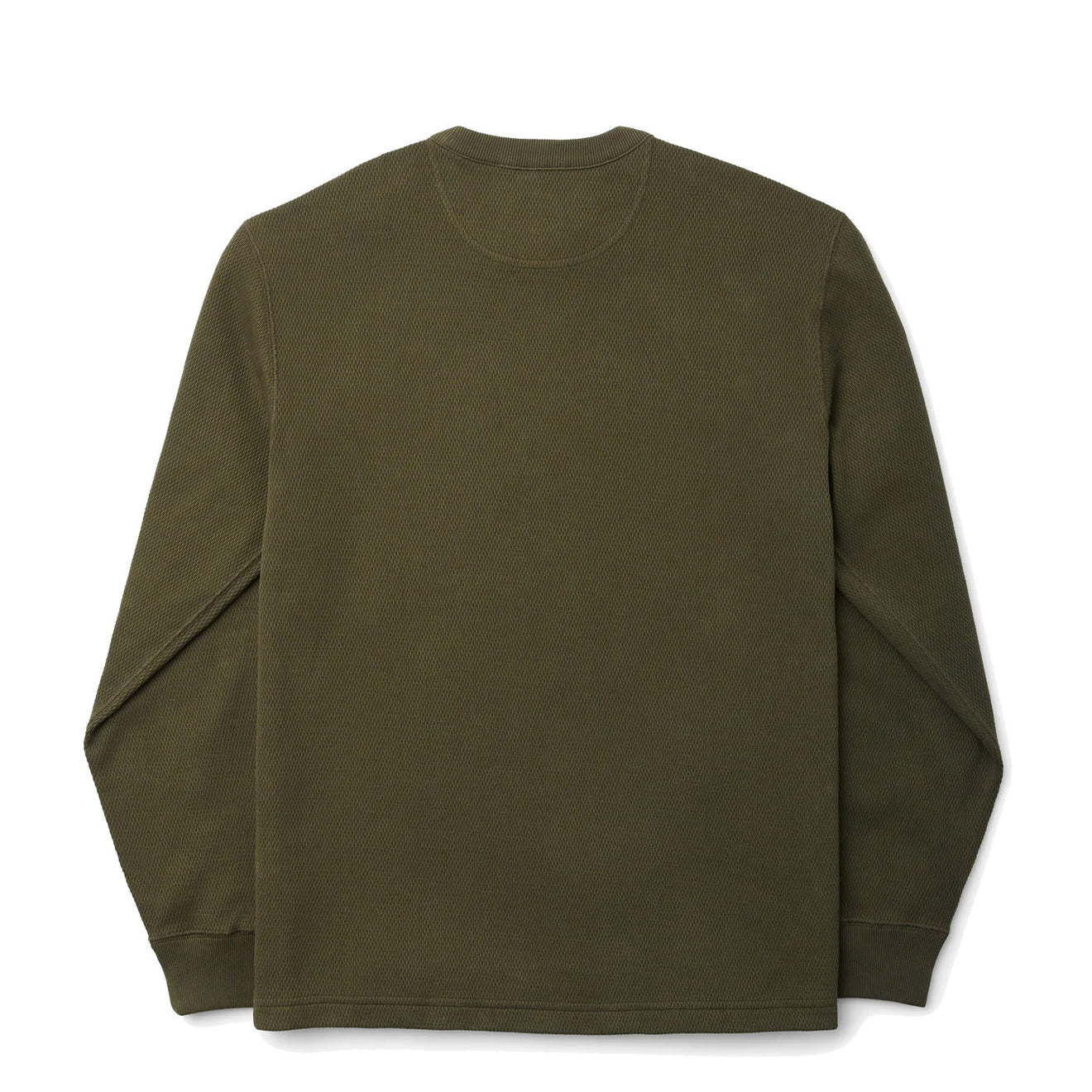 Filson Waffle Knit Thermal Crew Neck L/S Top Mossy Rock - The Sporting Lodge