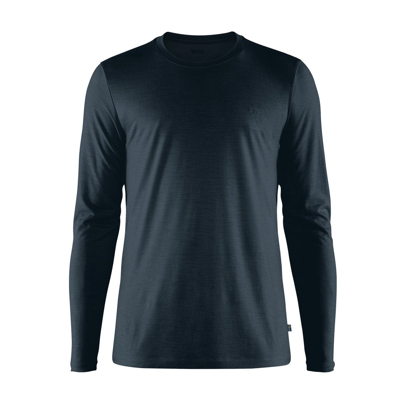 Fjallraven Abisko Wool LS T-Shirt Dark Navy - The Sporting Lodge