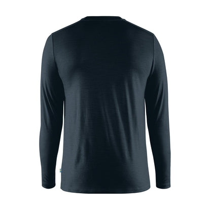 Fjallraven Abisko Wool LS T-Shirt Dark Navy - The Sporting Lodge