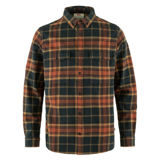 Fjallraven Ovik Twill Shirt Autumn Leaf / Dark Navy