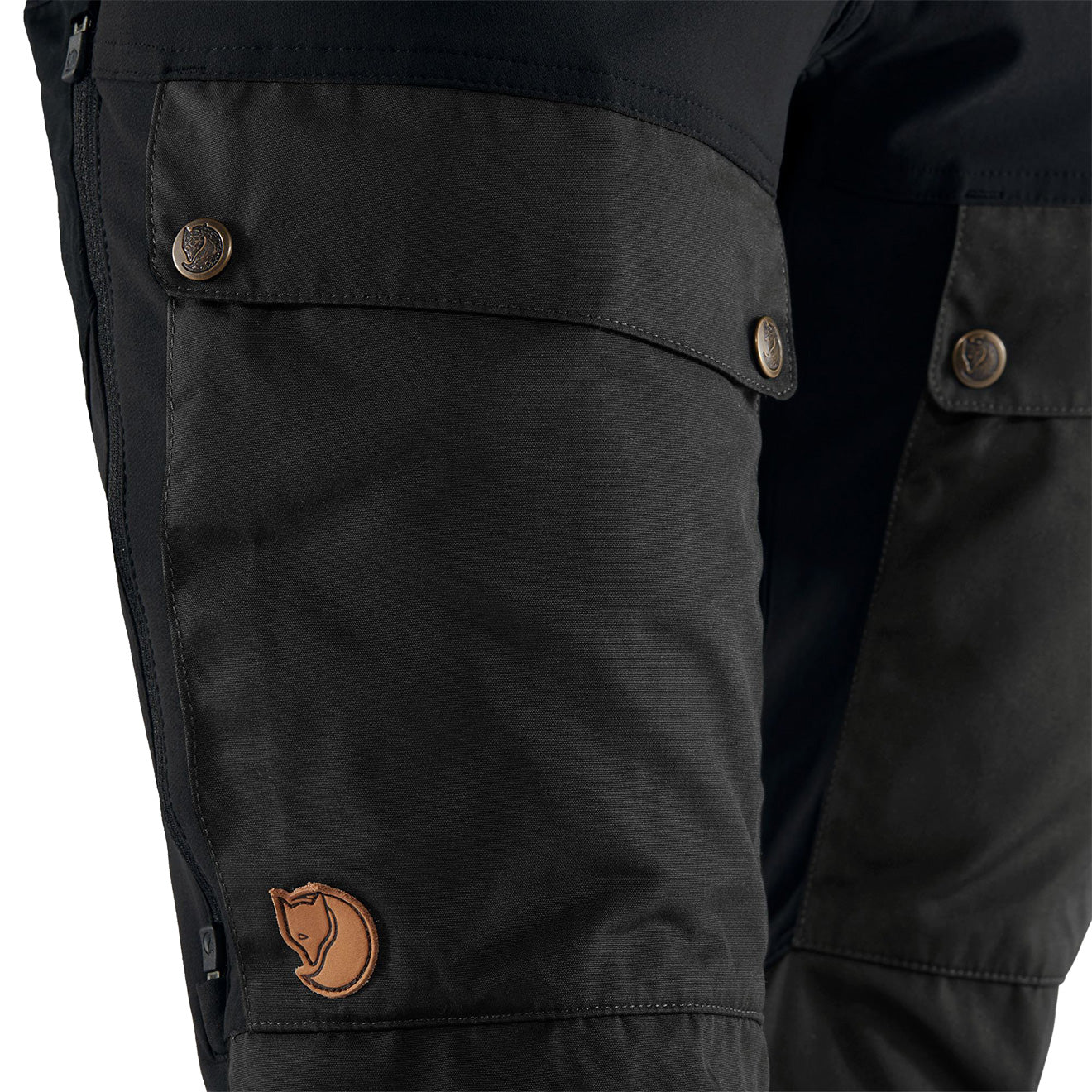 Fjallraven Womens Keb Trousers Curved Short Black - The Sporting Lodge