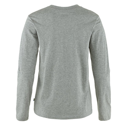Fjallraven Womens LS 1960 Logo T-Shirt Grey Melange-2