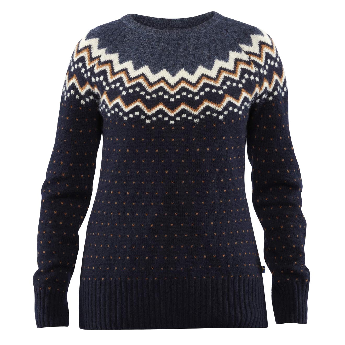 Fjallraven Womens Ovik Knit Sweater Dark Navy - The Sporting Lodge