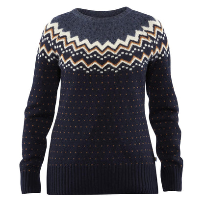 Fjallraven Womens Ovik Knit Sweater Dark Navy - The Sporting Lodge