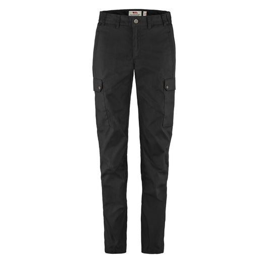Fjallraven Womens Stina Reg Leg Trousers Black - The Sporting Lodge
