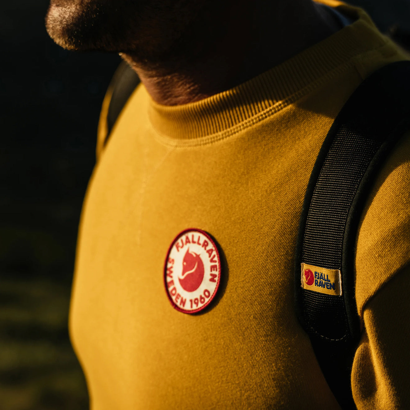 Fjallraven 1960 Logo Badge Sweater Classic Misty Green - The Sporting Lodge