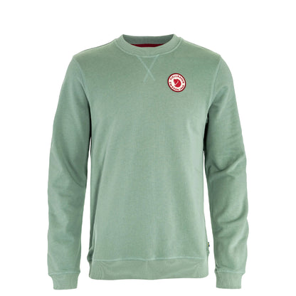 Fjallraven 1960 Logo Badge Sweater Classic Misty Green - The Sporting Lodge