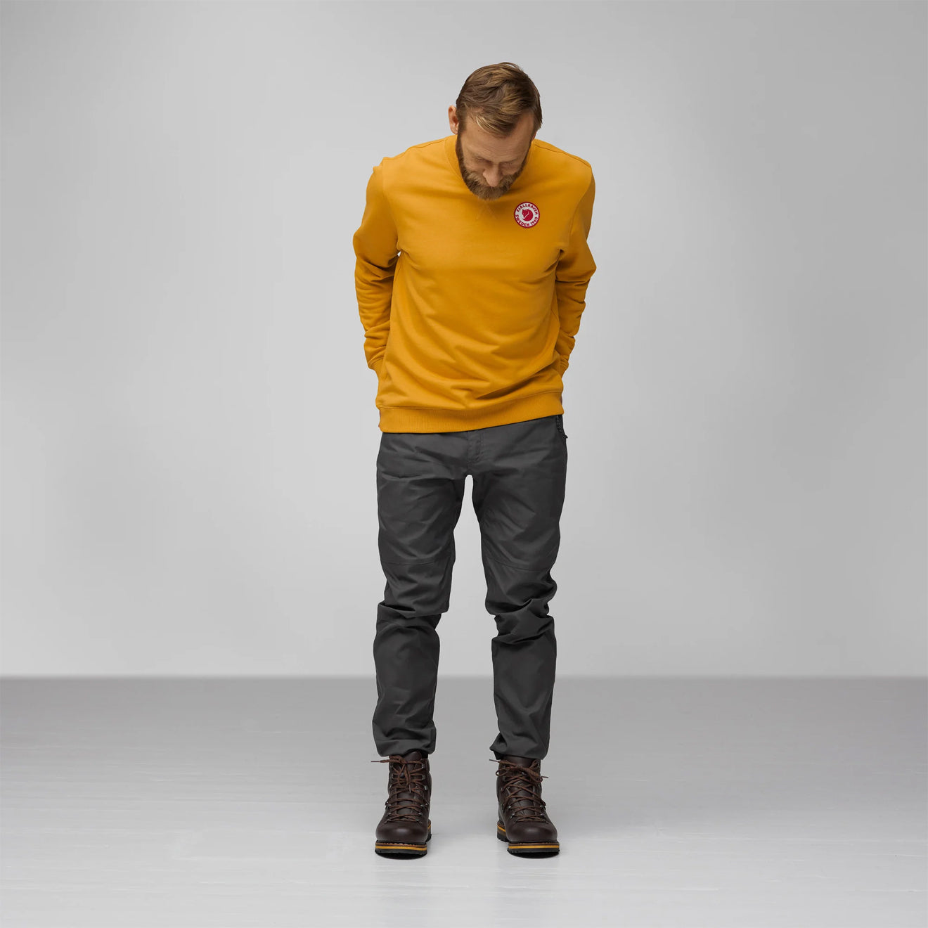 Fjallraven 1960 Logo Badge Sweater Fossil